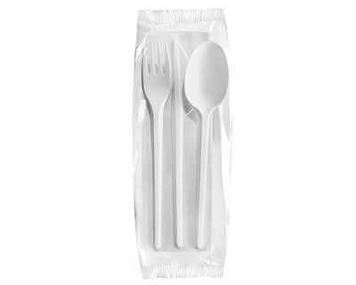 Darnel Set Cubiertos Blanco Bristot (Servilleta,Tenedor,Cuchillo) Cj X 500 Unidades Dsafh01