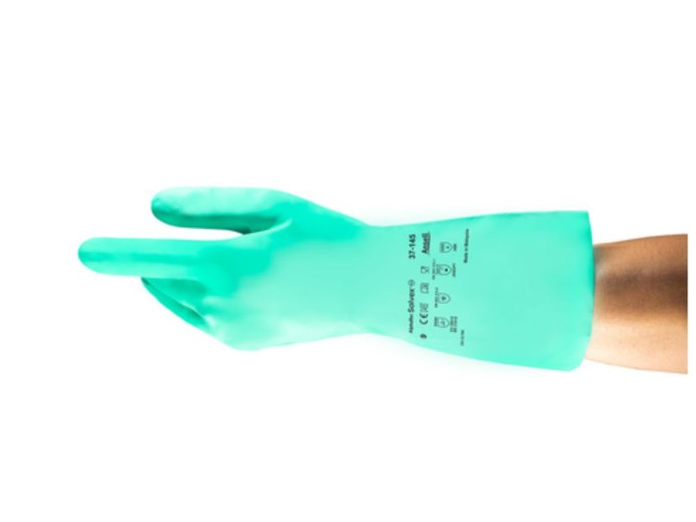 Ansell Guante Alphatec Solvex de Nitrilo Verde Talla 10