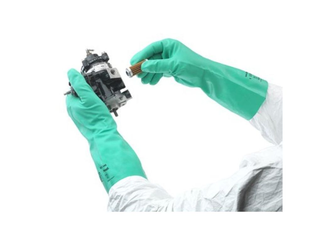 Ansell Guante Alphatec Solvex de Nitrilo Verde Talla 10