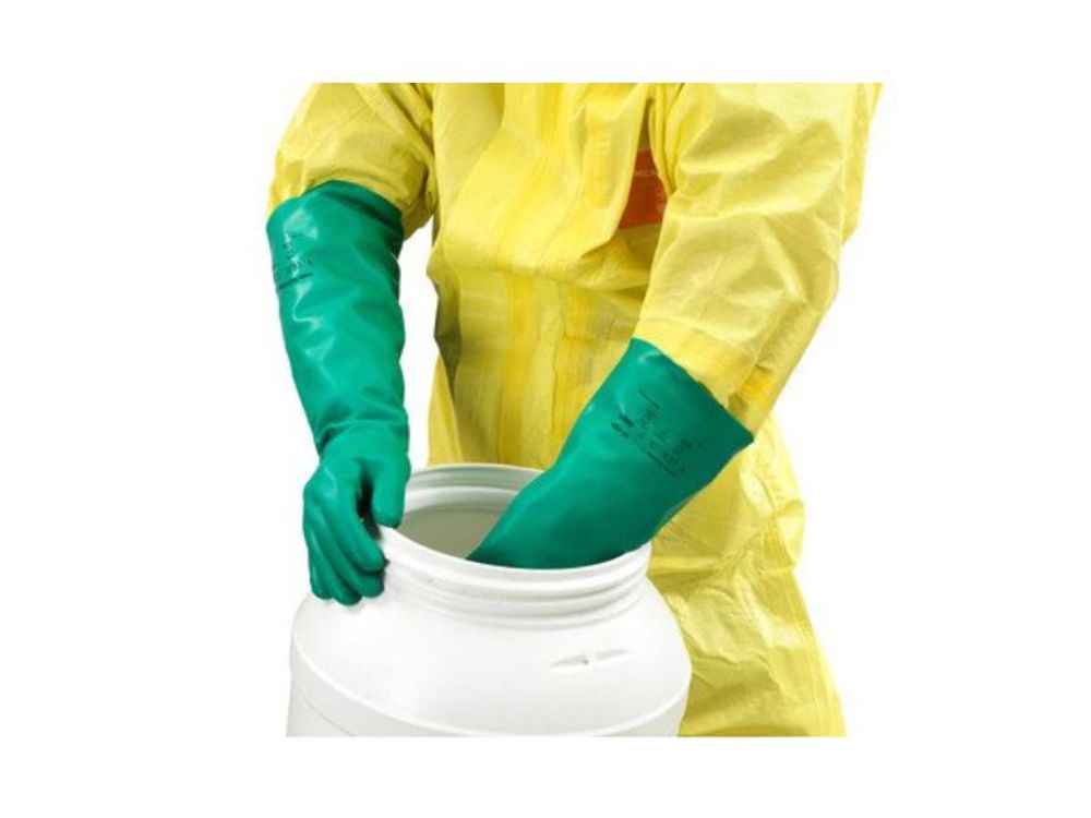 Ansell Guante Alphatec Solvex de Nitrilo Verde Talla 9