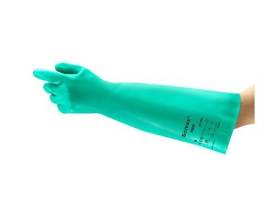Ansell Guante Alphatec Solvex de Nitrilo Verde Talla 9