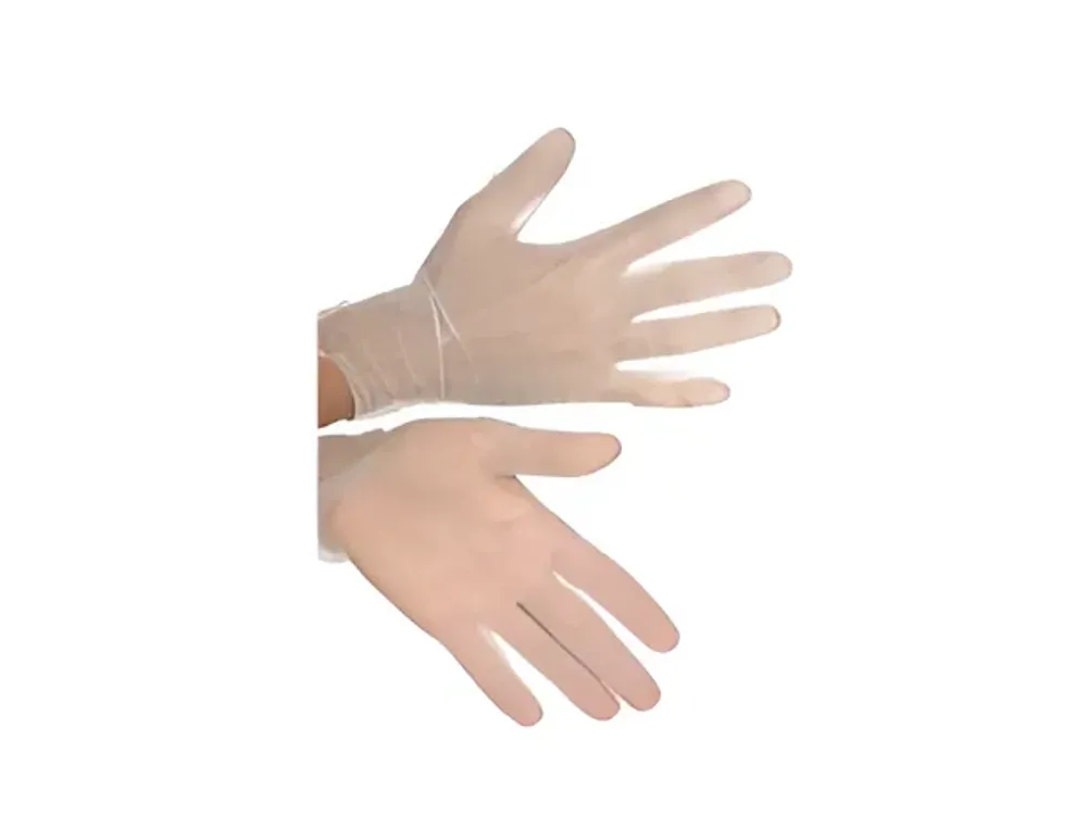 Clay Guante De Vinilo Hipoalergenico Sin Polvillo Talla L x 100 Unidades