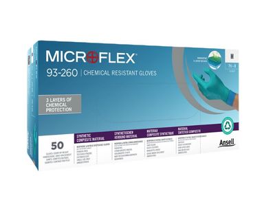 Ansell Guante Microflex de Nitrilo Descartable Verde Talla M