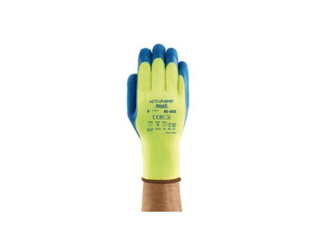Ansell Guante ActivArmr Resistente al Frío Azul-Amarillo Talla 9