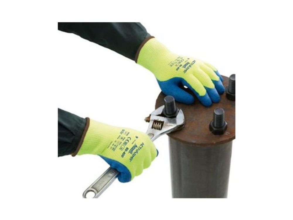 Ansell Guante ActivArmr Resistente al Frío Azul-Amarillo Talla 9