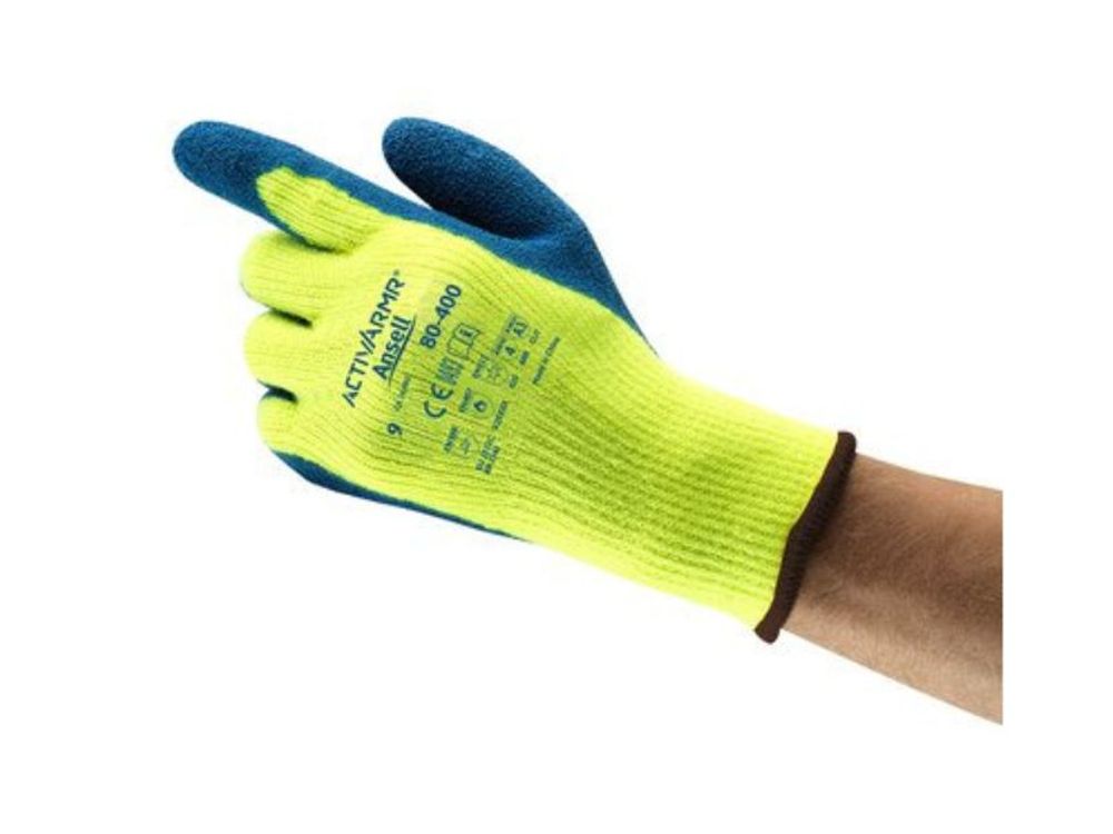 Ansell Guante ActivArmr Resistente al Frío Azul-Amarillo Talla 9