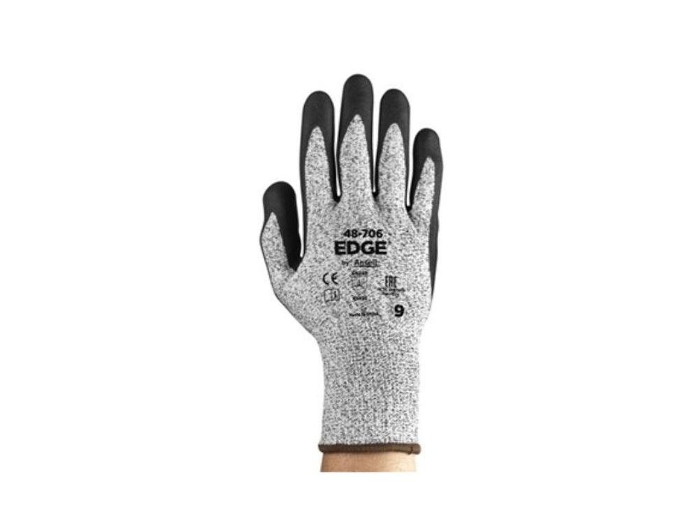 Ansell Guante EDGE Anticorte Negro-Gris Talla 10
