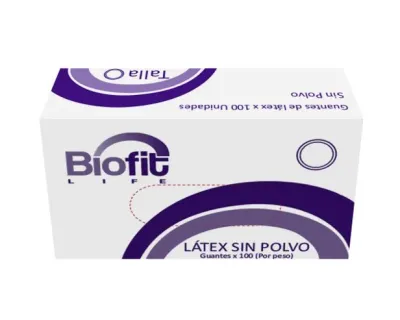 Clay Guante De Latex Sin Polvo Talla L Caja x 100 Unidades Biofit