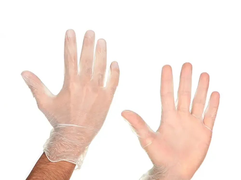 Clay Guante De Vinilo Sin Polvillo Talla L Biofit Ultra Sene Paquete x 100 Unidades