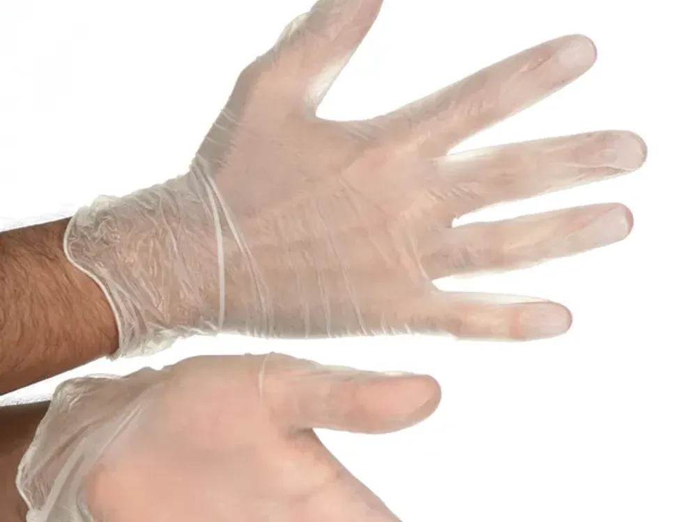 Clay Guante De Vinilo Hipoalergenico Sin Polvillo Talla M Paquete x 100 Unidades