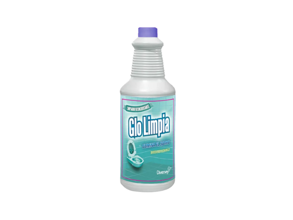 Diversey Limpiador Desincrustante Y Desmanchador Para Baños Glolimpia 950Ml Av65088