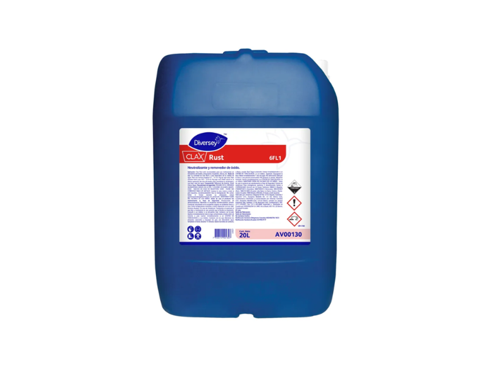 Diversey Neutralizante Y Removedor De Oxido Clax Rust Lavanderia 20 Litros Av00130