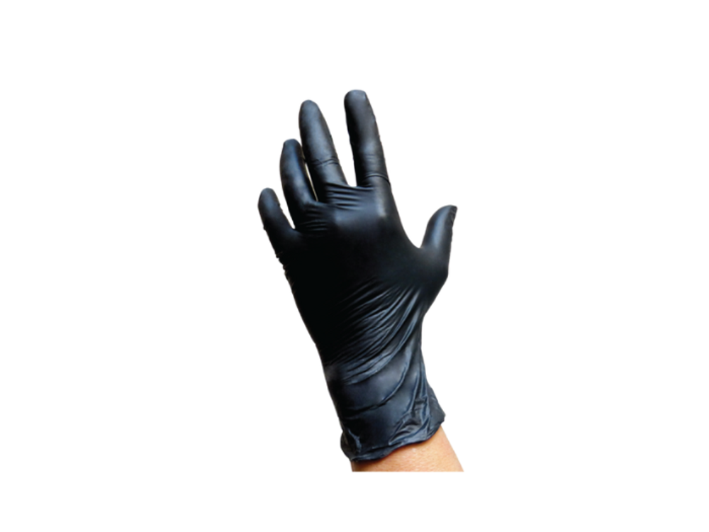 Clay Guante De Nitrilo Negro Talla L Caja x 100 Unidades