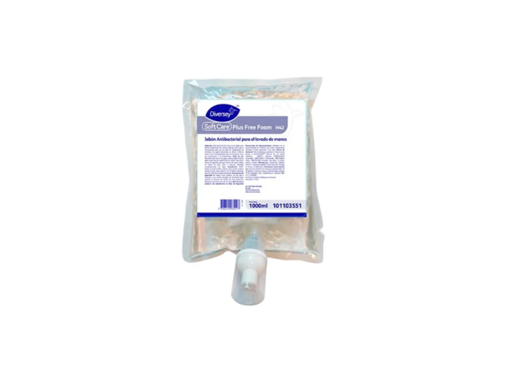 Diversey Jabon Antibacterial Espuma Softcare Plus Free Foam 1 Litros 101103551