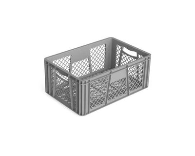 Estra Caja Apilable Canastilla (F) Rombo (P) Rombo 60x40x25 Cm Gris 4-1000949