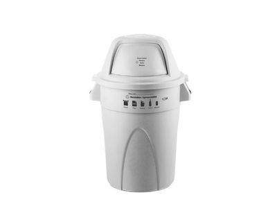 Estra Contenedor Elite Tapa Domo 121 Lt Blanco Marcado