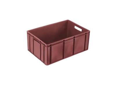 Estra Caja Apilable Canastilla (F) Cerrado (P) Cerrada 60x40x25 Cm Vinotinto