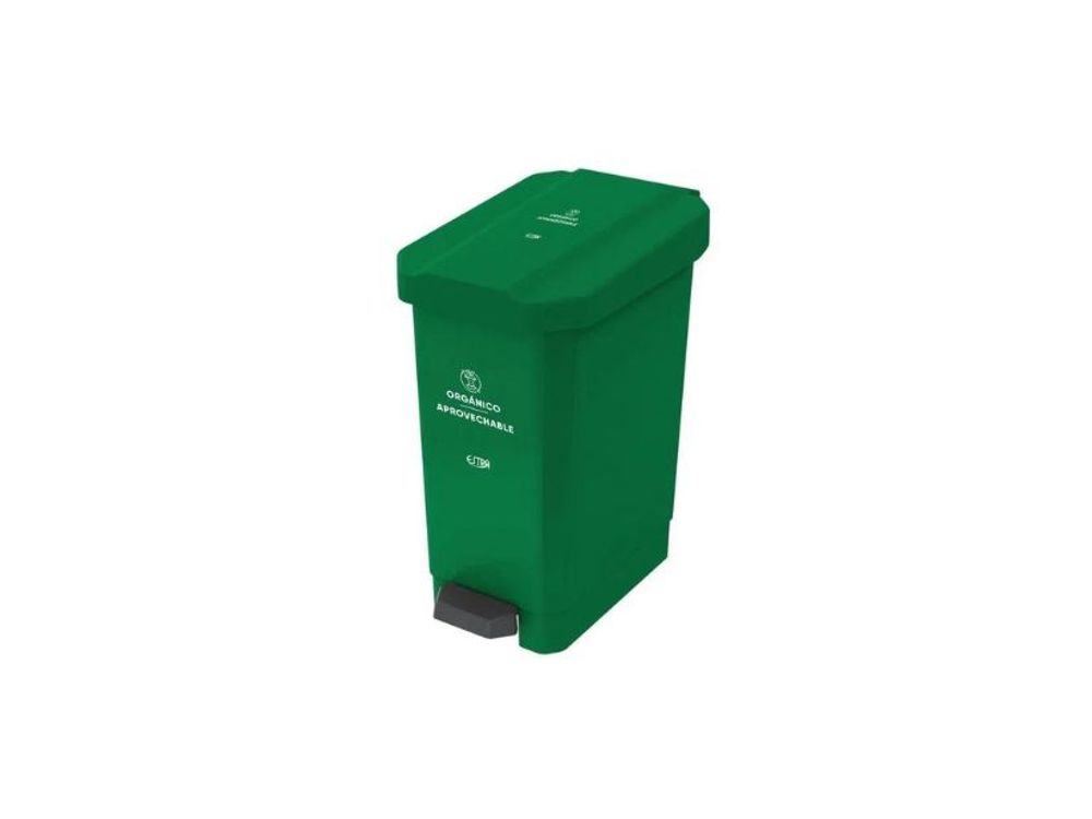 Estra Caneca EstraBins de Pedal 44 Lt Verde Marcada