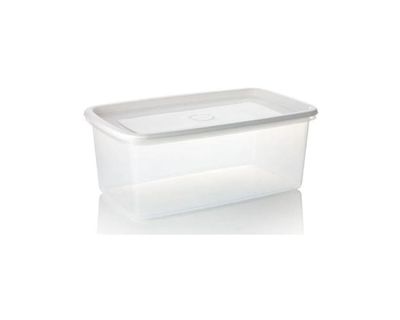 Estra Recipiente Plus Rectangular con Tapa 4 Lt Blanco 4-1001857