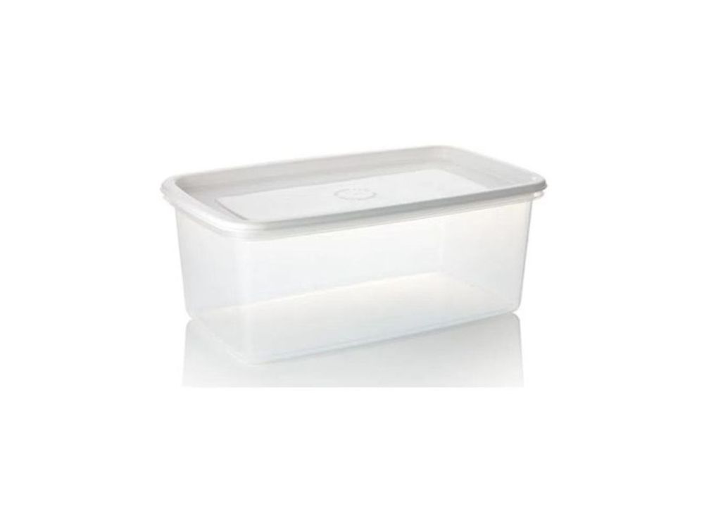 Estra Recipiente Plus Rectangular con Tapa 4 Lt Blanco 4-1001857