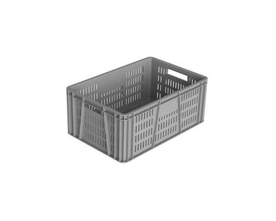Estra Caja Apilable Canastilla (F) Lineal (P) Lineal 60x40x25 Cm Gris