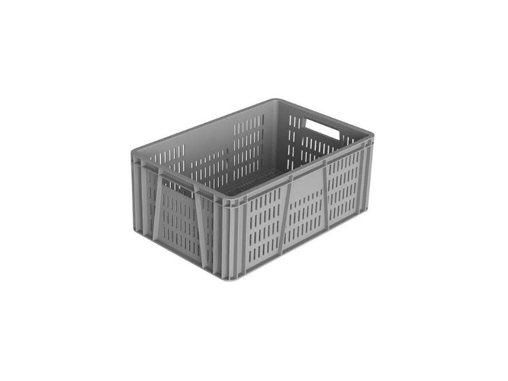 Estra Caja Apilable Canastilla (F) Lineal (P) Lineal 60x40x25 Cm Gris