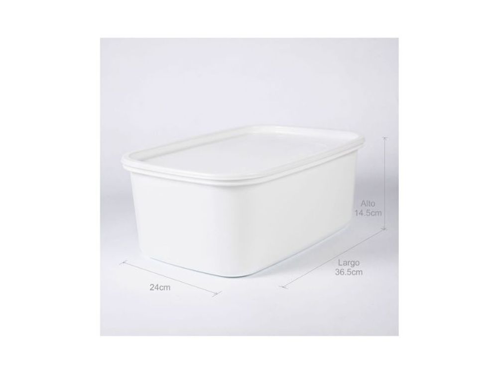 Estra Recipiente Plus para Congelación con Tapa 8 Lt Blanco