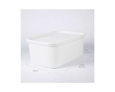 Estra Recipiente Plus para Congelación con Tapa 8 Lt Blanco