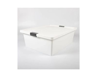 Estra Recipiente para Congelación con Broches y Tapa 37 Lt Blanco