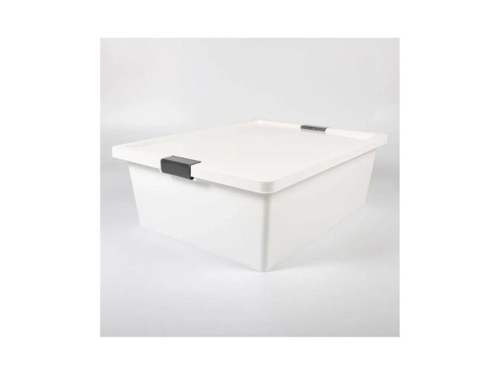 Estra Recipiente para Congelación con Broches y Tapa 37 Lt Blanco