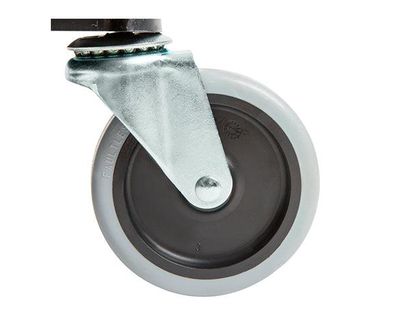 Rubbermaid Carro Servicio Abierto 3 Estantes 200Lb Con Ruedas Negro Fg342488Bla