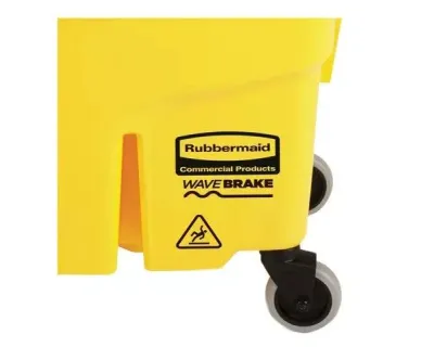 Rubbermaid Balde Con Escurridor Wavebrake 35 Qt - 33 Litros Amarillo Fg758088Yel
