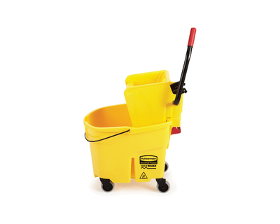 Rubbermaid Balde Con Escurridor Wavebrake 35 Qt - 33 Litros Amarillo Fg758088Yel