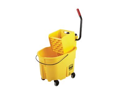 Rubbermaid Balde Con Escurridor Wavebrake 35 Qt - 33 Litros Amarillo Fg758088Yel