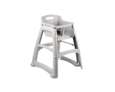 Rubbermaid Silla Comedor Para Bebe Sin Ruedas Gris Fg781408Plat