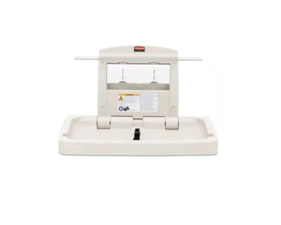 Rubbermaid Estacion Horizontal Para Cambiar Bebe Plateado Fg781888Lplat