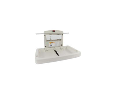 Rubbermaid Estacion Horizontal Para Cambiar Bebe Plateado Fg781888Lplat