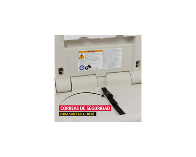 Rubbermaid Estacion Horizontal Para Cambiar Bebe Plateado Fg781888Lplat