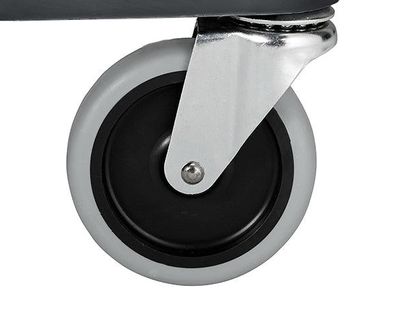 Rubbermaid Carro Servicio Cerrado 3 Estantes 300Lb Con Ruedas Negro Fg409300Bla
