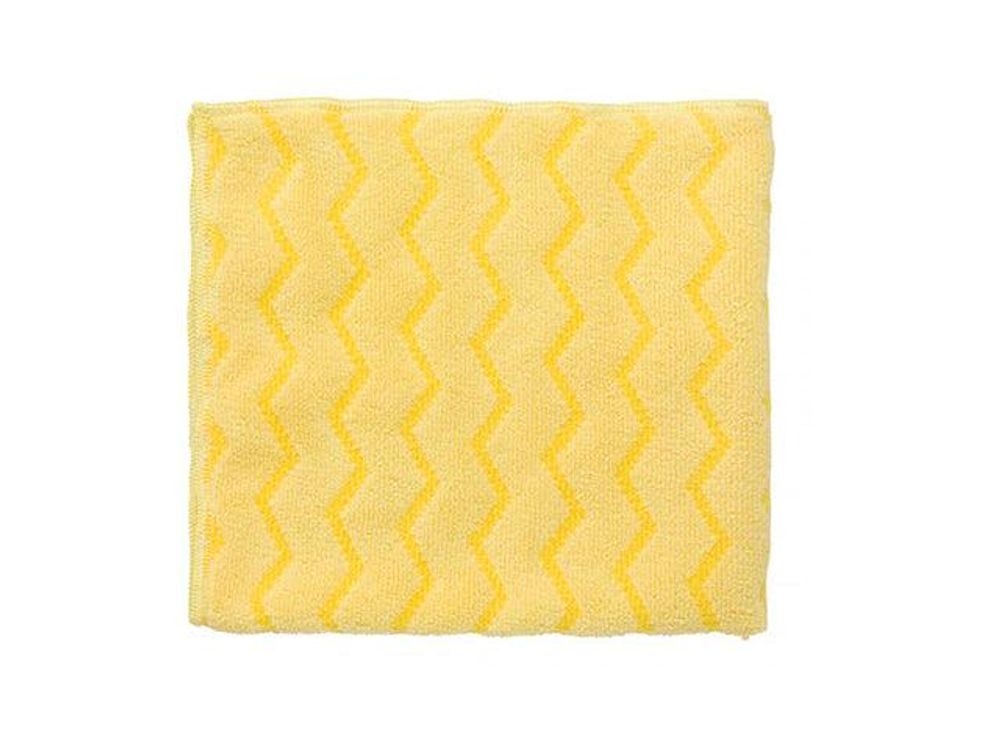 Rubbermaid Paño Microfibra Zig-Zag Hygen Uso General 40 X 40 Cm Amarillo Fgq61000Yl00