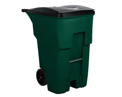 Rubermaid Contenedor Rollout Big Wheel Con Ruedas 189 Litros Verde 1829411