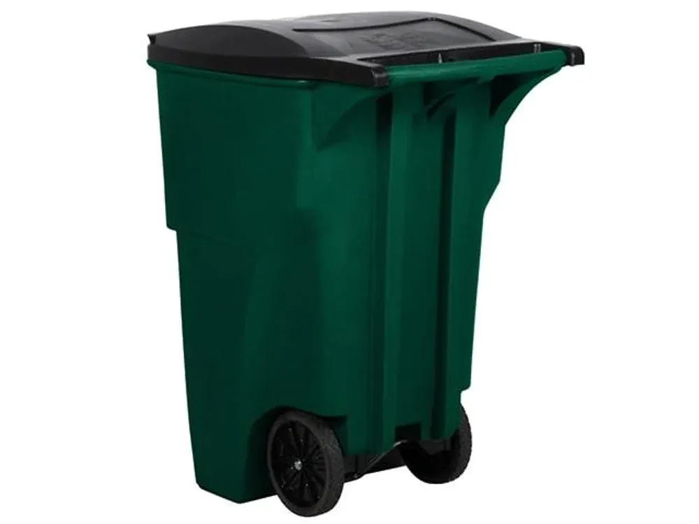 Rubermaid Contenedor Rollout Big Wheel Con Ruedas 189 Litros Verde 1829411
