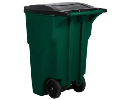Rubermaid Contenedor Rollout Big Wheel Con Ruedas 189 Litros Verde 1829411