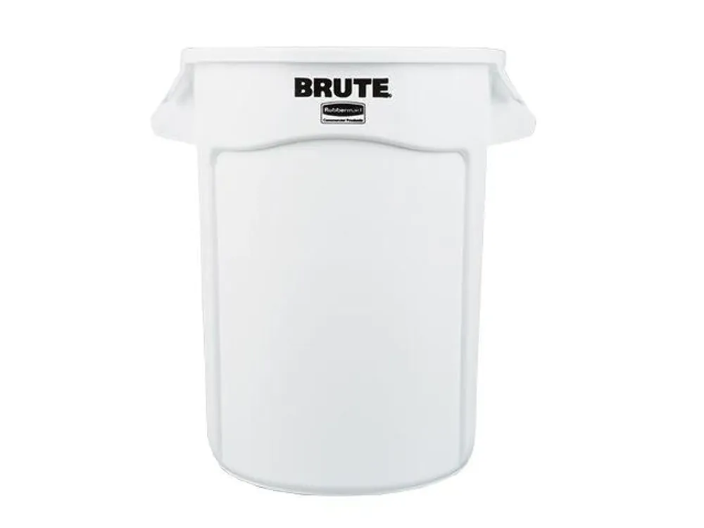 Rubbermaid Contenedor Brute Redondo Sin Tapa 121 Litros Blanco Fg263200Wht