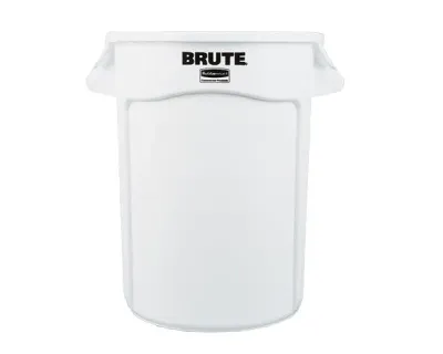 Rubbermaid Contenedor Brute Redondo Sin Tapa 121 Litros Blanco Fg263200Wht