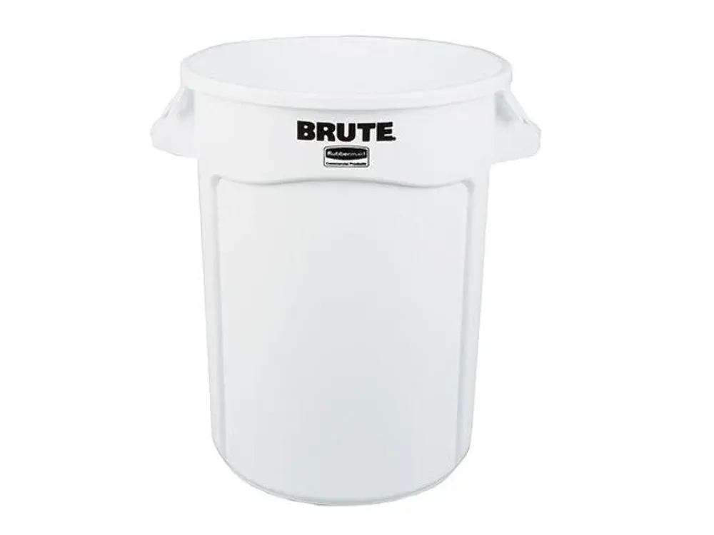 Rubbermaid Contenedor Brute Redondo Sin Tapa 121 Litros Blanco Fg263200Wht