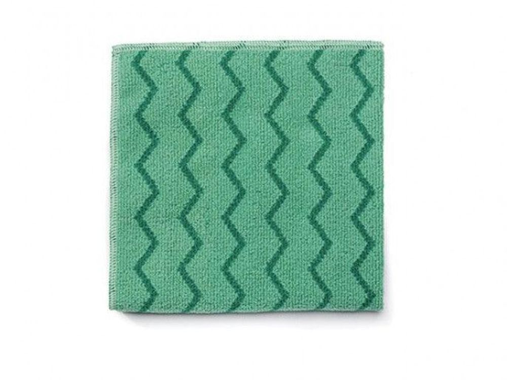 Rubbermaid Paño Microfibra Zig-Zag Hygen Uso General 40 X 40 Cm Verde Fgq62000Gr00