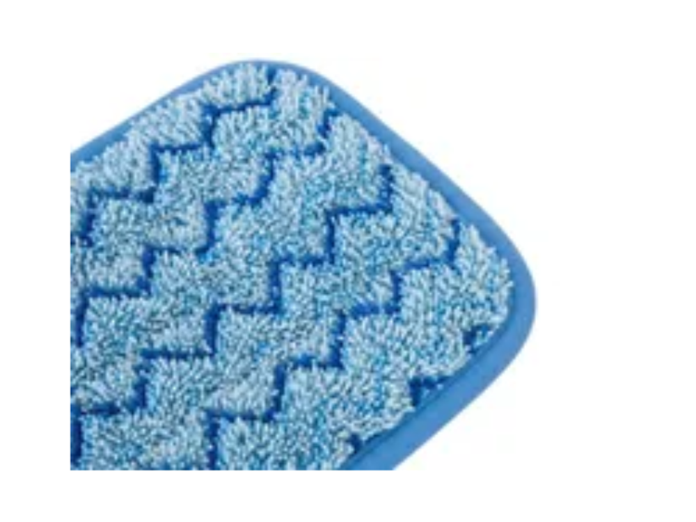 Rubbermaid Mopa Plana Microfibra Hygen Trapeado Humedo 47 Cm Borde Azul Fgq41000Bl00