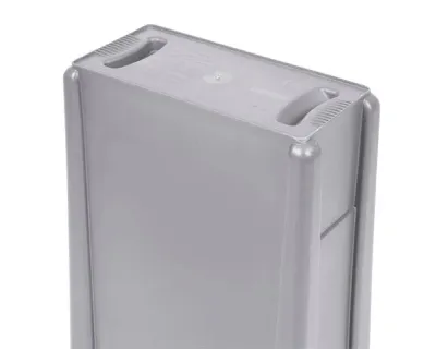 Rubbermaid Contenedor Slim Jim Canales 87 Litros Gris Fg354060Gray