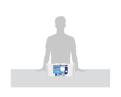 Tork Papel Higiénico Jumbo Hoja Doble Blanco 250 Mt X4 Rollos 71157